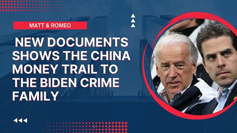 New Documents shows the China money trail to the Biden Crime Family