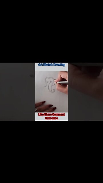 Pencil Drawing Ganesha Easy Step by Step Shorts-2 l Ganpati Easy Drawing #shorts #drawingshorts