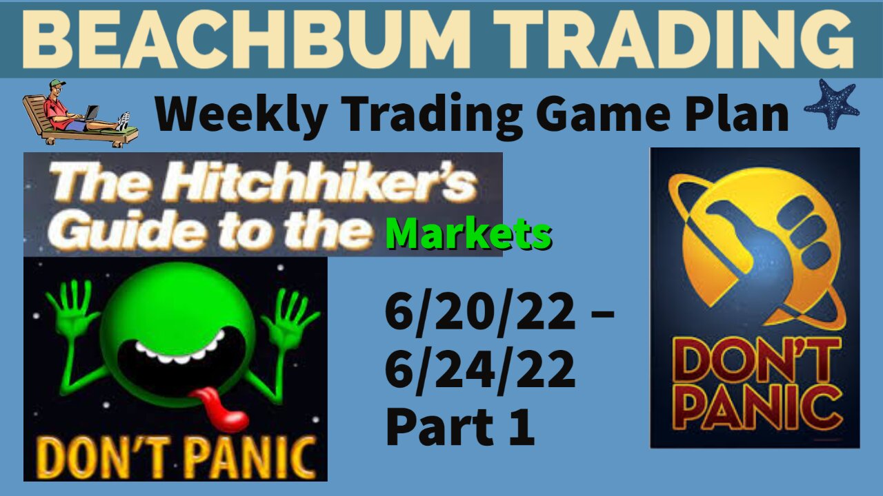 Don't Panic! �� The Hitchhiker's Guide to The Markets [Weekly Trading Game Plan] 6/20 – 6/24 Part 1