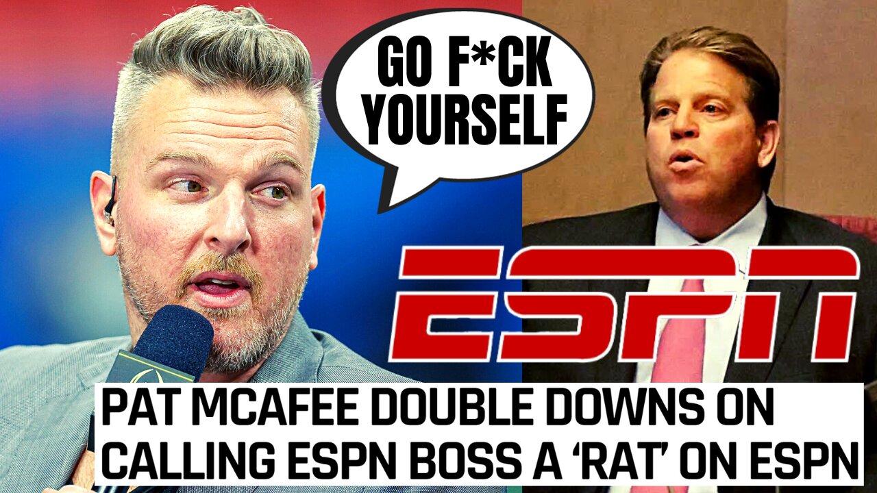 Pat McAfee DOUBLES DOWN, Calls Out "Rat" ESPN Executive Who Tried To SABATOGE His Show On Air!