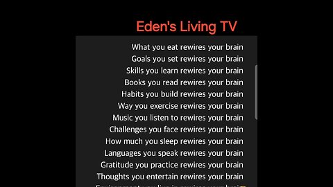 Ways to REWIRE your BRAIN with Eden's Living TV