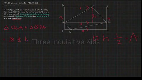 Math Olympiad for Elementary | 2021 | Division E | Contest 3 | MOEMS | 3E