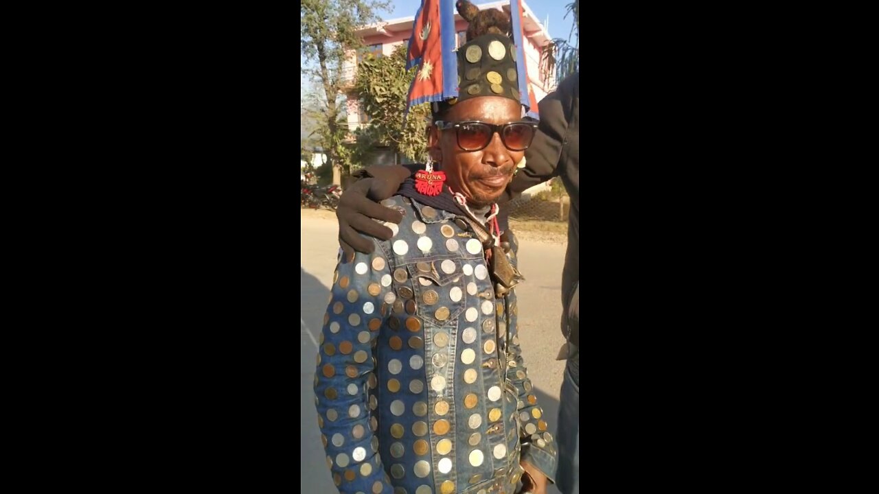 This is a unique person of Nepal