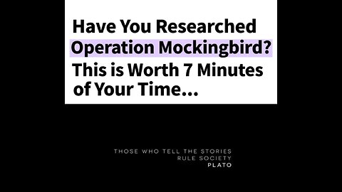 Operation Mockingbird - CIA & MK Ultra - Hollywood was PedoWood was TrannyWood is now an empty satanic shit hole GameQver TRANNY hood