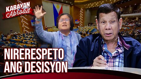 FPRRD, nirerespeto ang desisyon ng korte sa kaso ni De lima; ICC, hindi pa rin dapat makialam