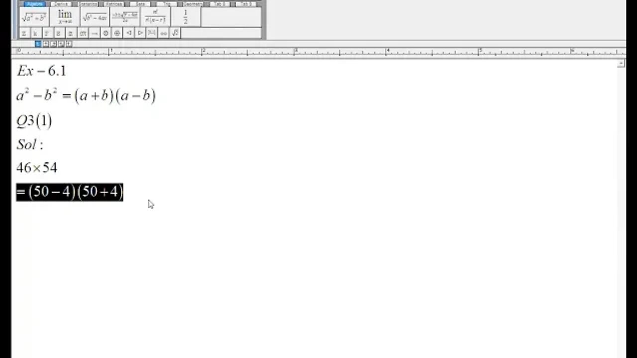 Class 8th Math Ex6 1 Q3