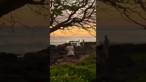 ☀️HAWAIIAN SUNSET WEDDING🥂 #alohafromhawaii