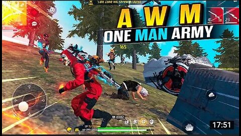 AWM makes me One Man Army Solo Vs Squad - Garena Free Fire