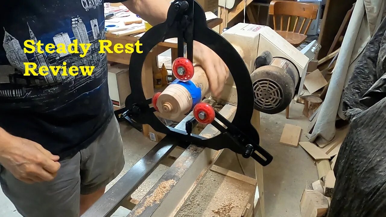 Steady Rest Review Turning Apple wood Vase