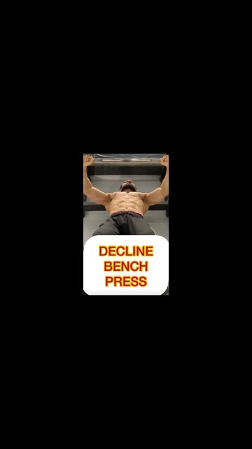 DECLINE BENCH PRESS #shorts #youtubeshorts