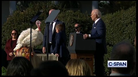 Biden Trips Over His Words While Pardoning Turkey's