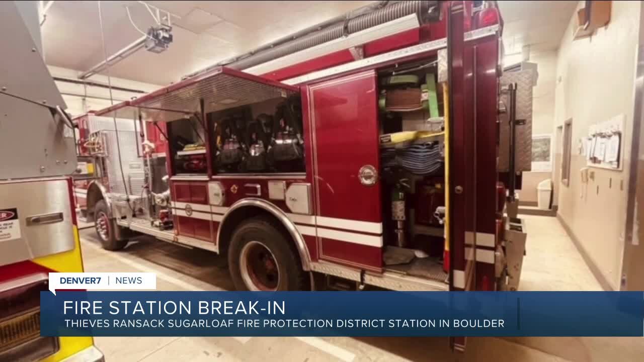 Boulder County Sheriff’s Office investigates break-in at Sugarloaf fire station