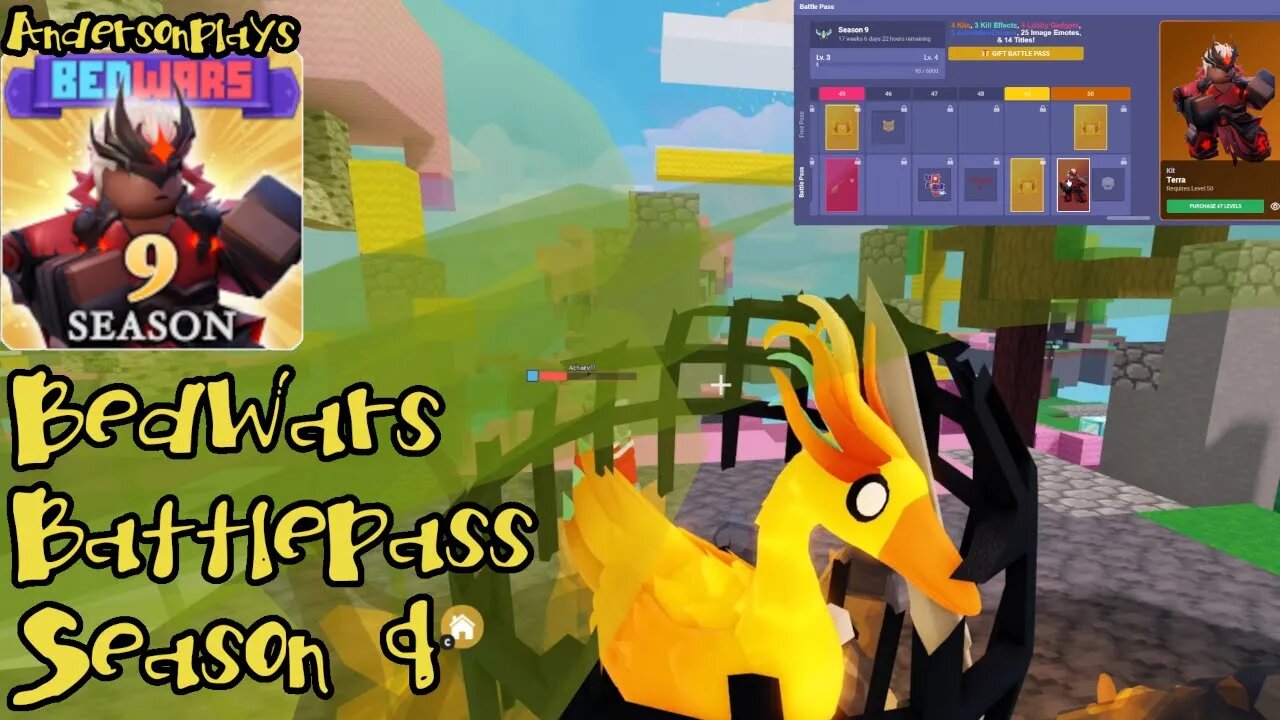 AndersonPlays Roblox BedWars 🔥 [SEASON 9] - New Season 9 BattlePass