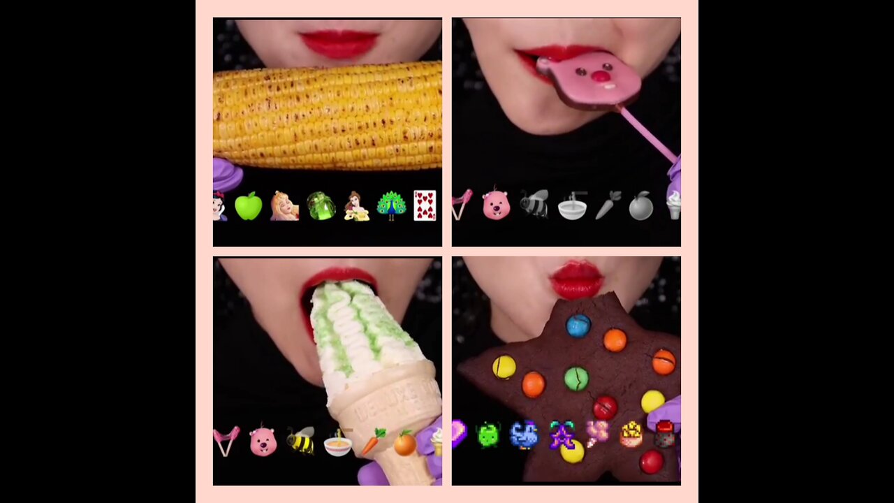 15 minutes for sleep and study asmr video|Oddly satisfying emoji eating asmr video