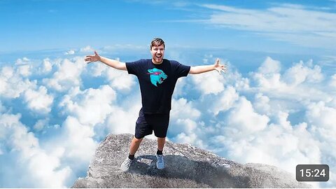 Spending 24 hour on top off a mountain #mrbeast