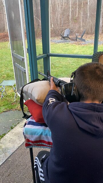 Son’s First Time on AR-15 (3 out of 3 in the Target’s Head!)