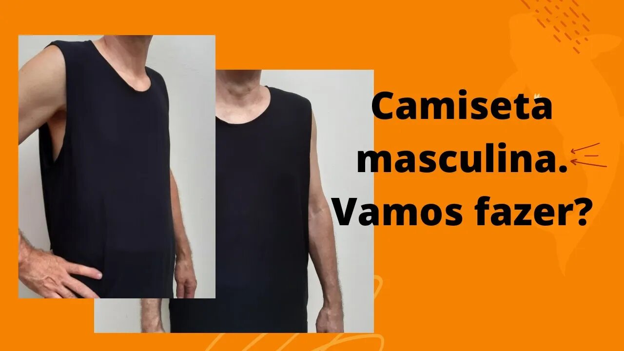 Camiseta masculina com modelagem