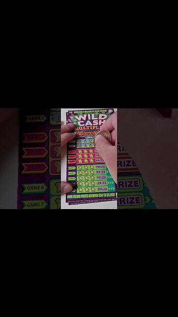Lottery Ticket Test Wild Cash Scratch Offs!