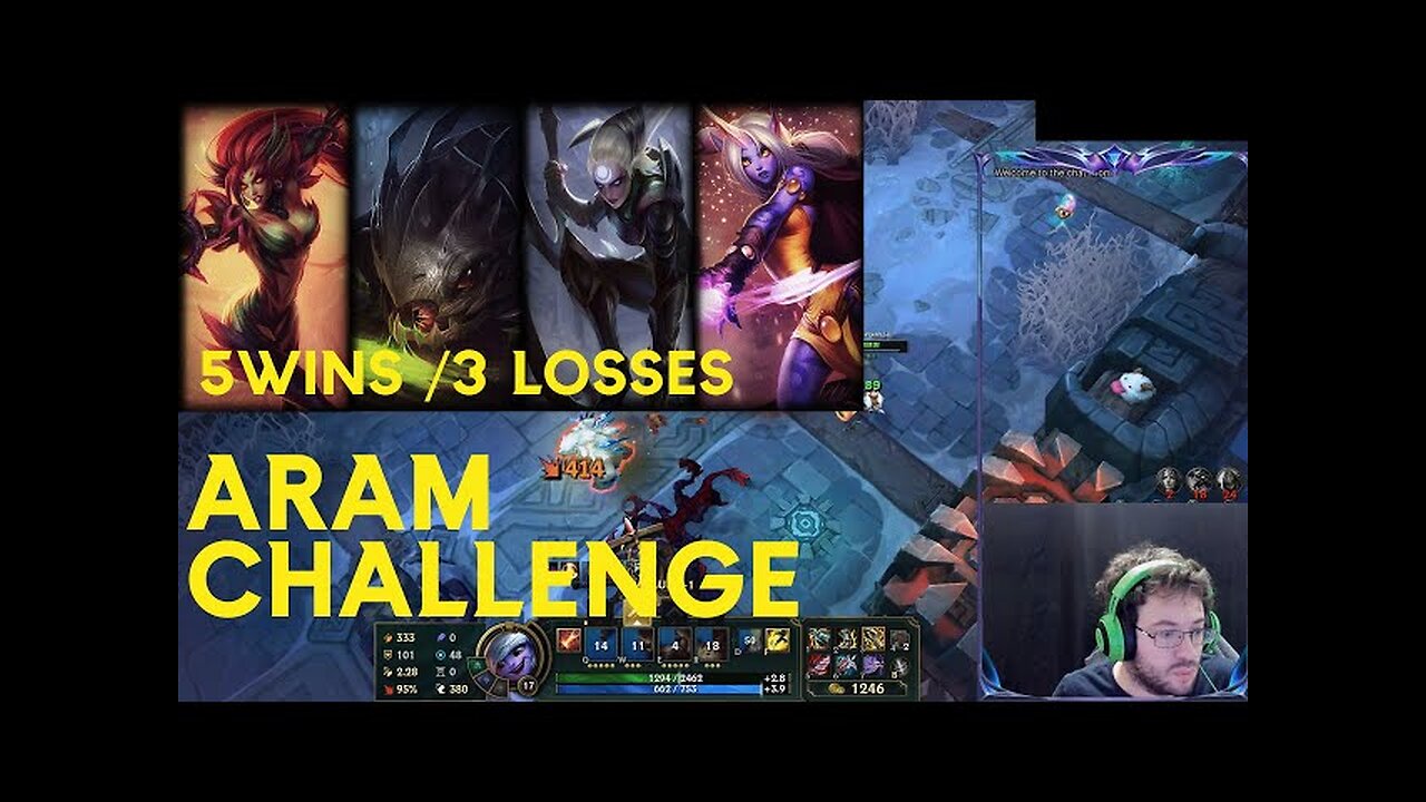 Over 100k Damage in Day 17 of ARAM Challenge Epic Assassin Kill Streak!