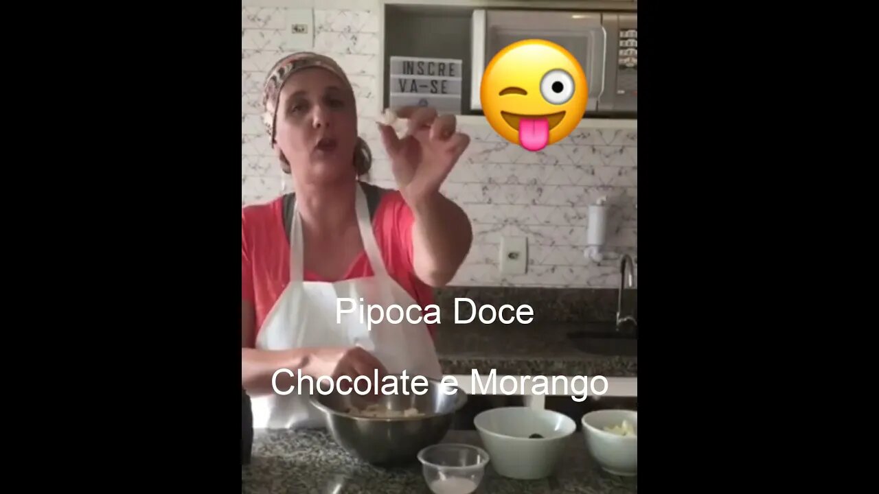 PIPOCA DE CHOCOLATE E MORANGO - NÃO COMPRE MAIS FAÇA EM CASA #SHORTS