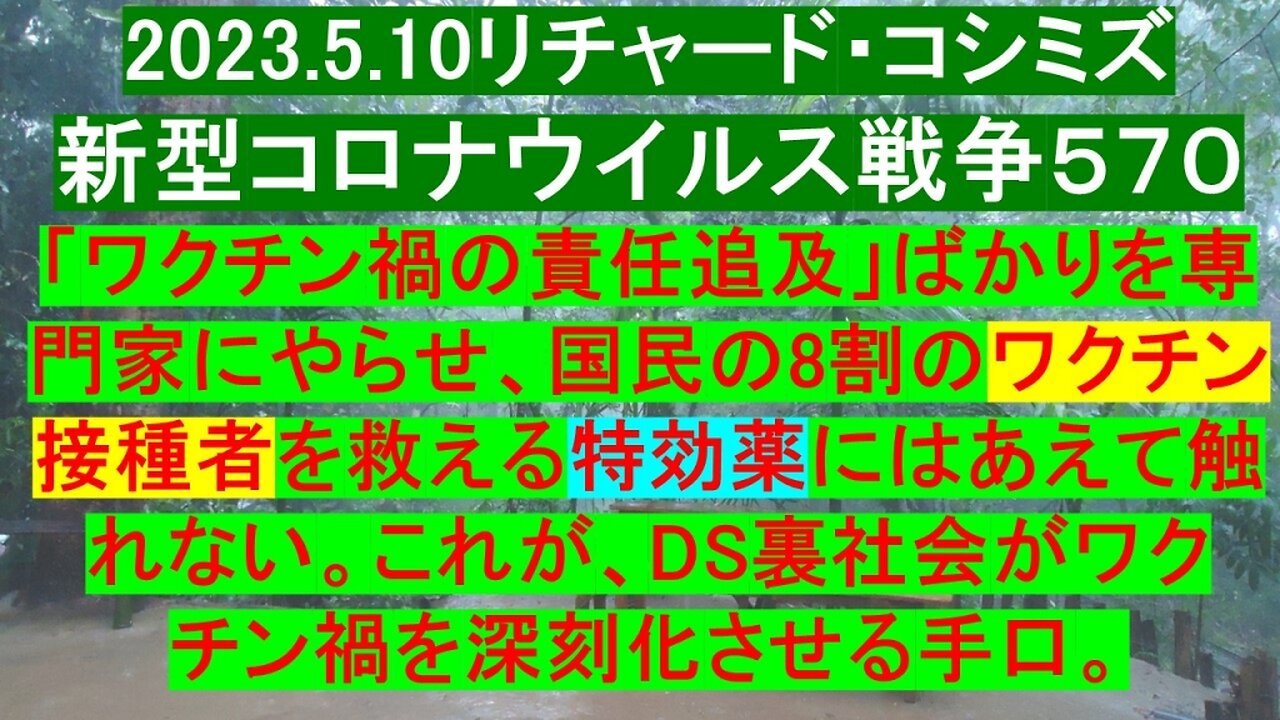 2023.05.10 リチャード・コシミズ新型コロナウイルス戦争５７０