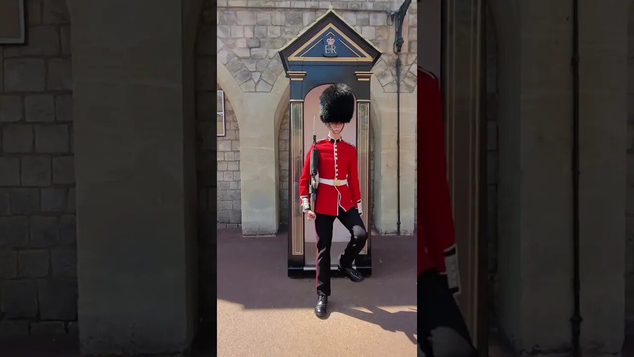 Guarding windsor castle 🏰 #windsorcastle