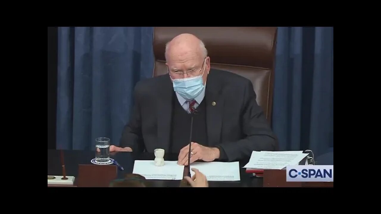 Senator Leahy Senility Issues During Trump Impeachment