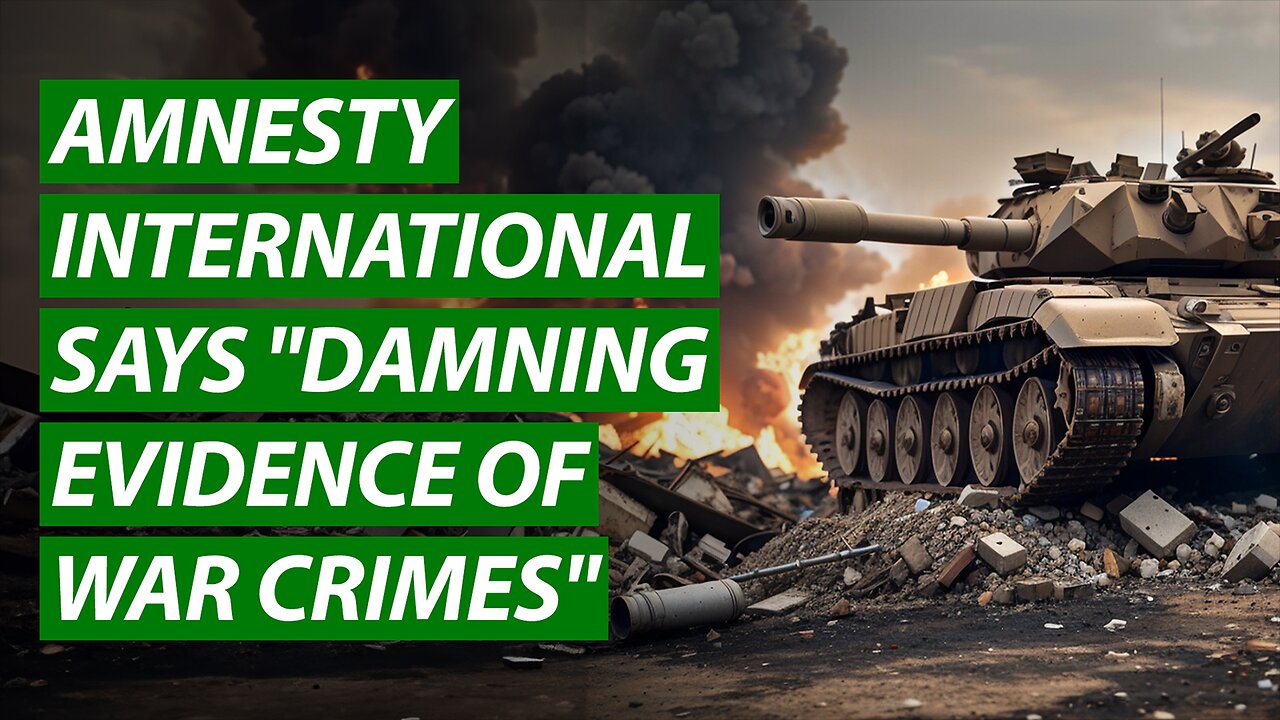Amnesty International Says "Damning Evidence of War Crimes"