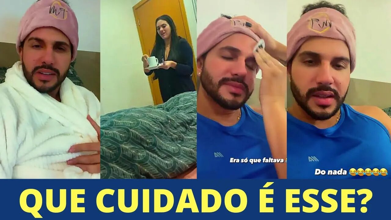 Emily Garcia Cuidando da Pele do Babal e Ele sem Entender Nada | Turma Carlinhos Maia