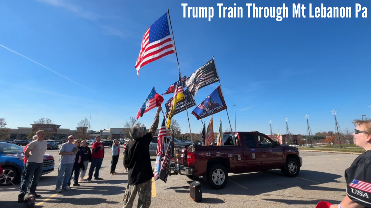 Trump Train Through Mt Lebanon Pa