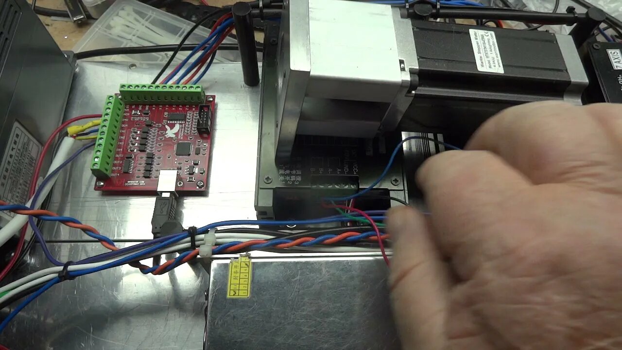 3 Axis USB CNC controller with VFD wiring...