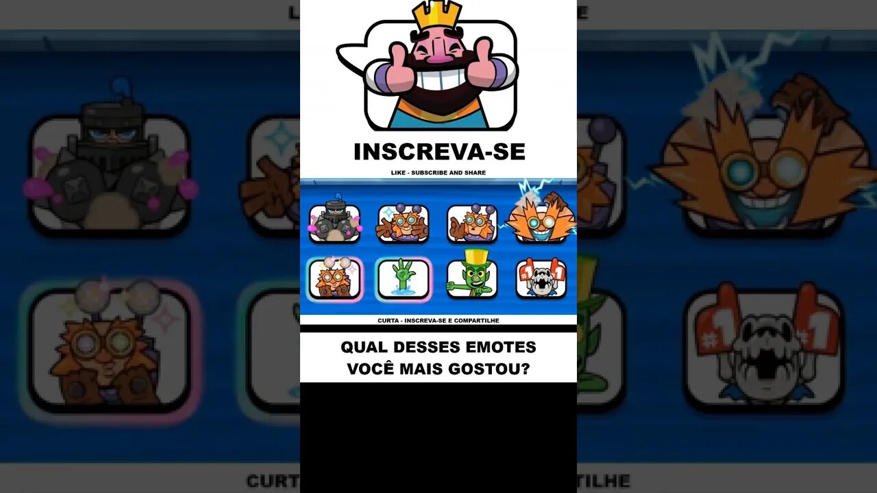 TODOS OS EMOTES CLASH ROYALE PARTE 4