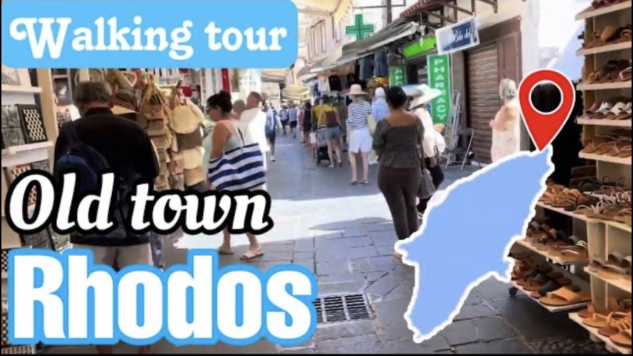 Rhodes Old Town Walking Tour - From the fountain through one of the shopping and restaurant streets