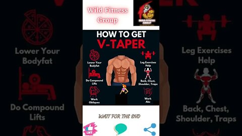 🔥How to get V taper🔥#shorts🔥#wildfitnessgroup🔥10 August 2022🔥