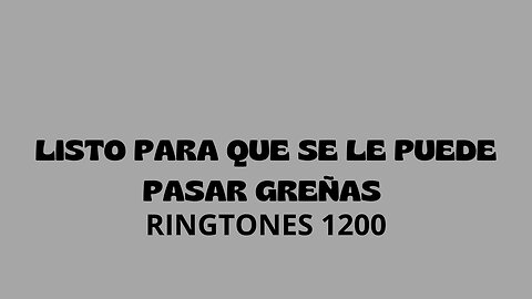 Listo para que se le puede pasar greñas - Schlahchtkfjfofbfronx Ringtones 1200