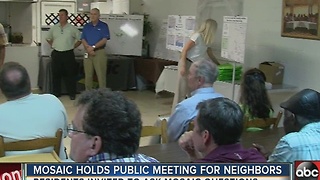 Mosaic holds public meeting for neighbors