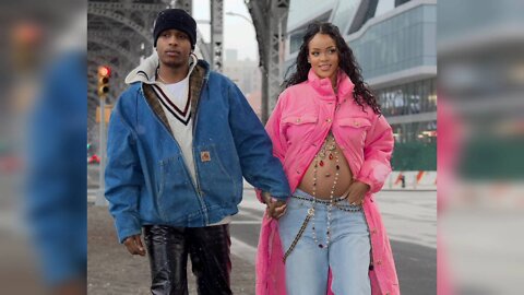 Rihanna revealed her BABY BUMB,...Rihanna expecting her first child with A$AP Rocky