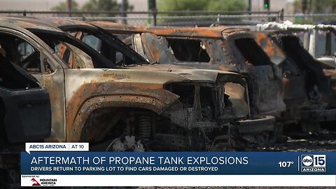 Travelers return to find their cars damaged after fire