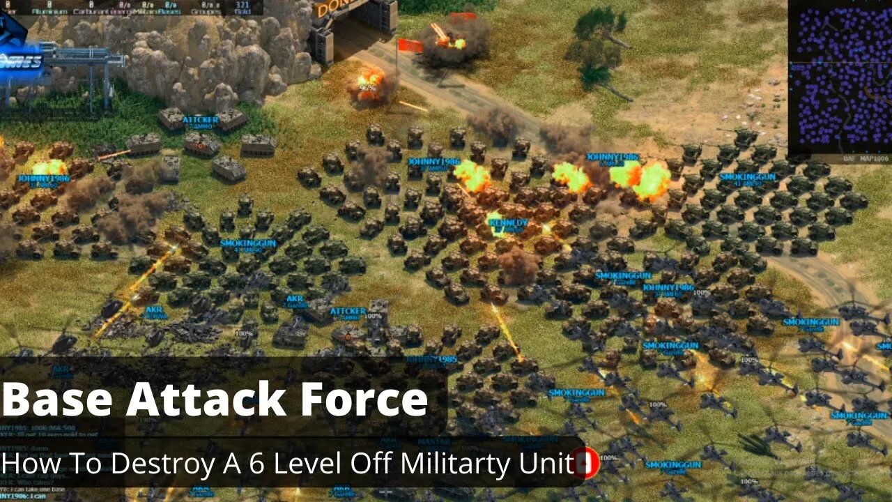 How To Destroy A 6 Level Off Militarty Unit In Base Attack Force