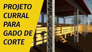 Projeto de curral para gado de corte Parte 3