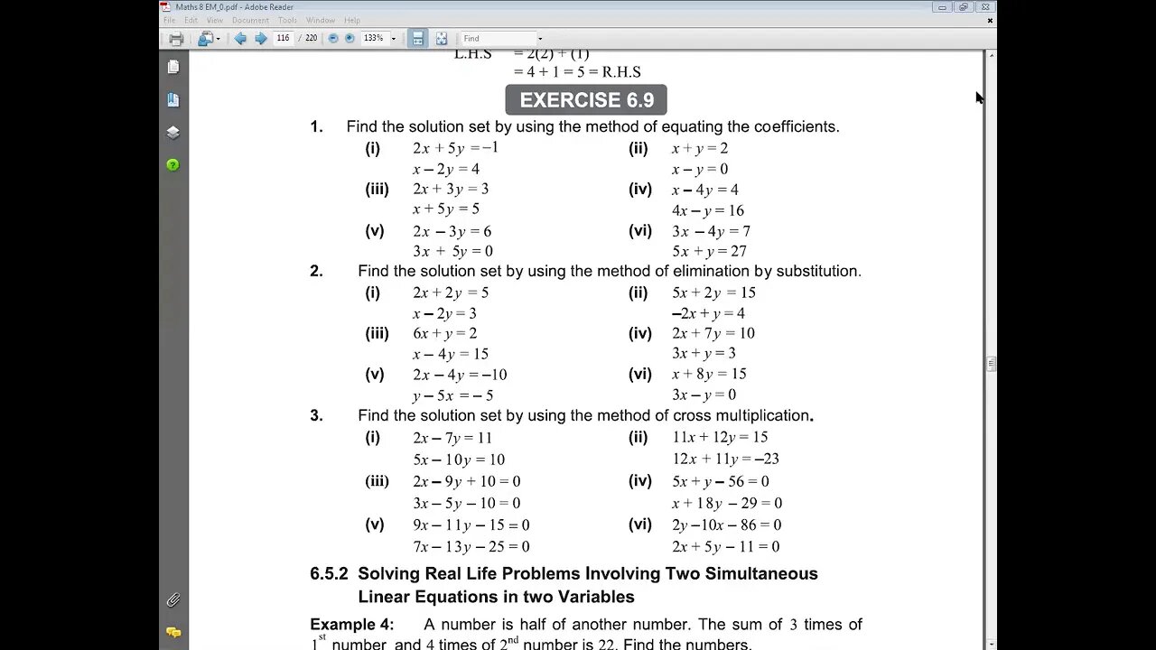 Class 8th Maths Ex 6 9 Part 2