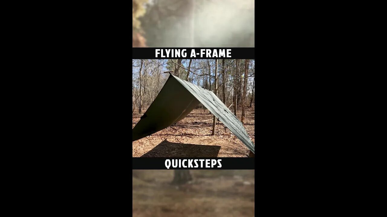 Flying the Tarp: A-Frame Quicksteps #Shorts