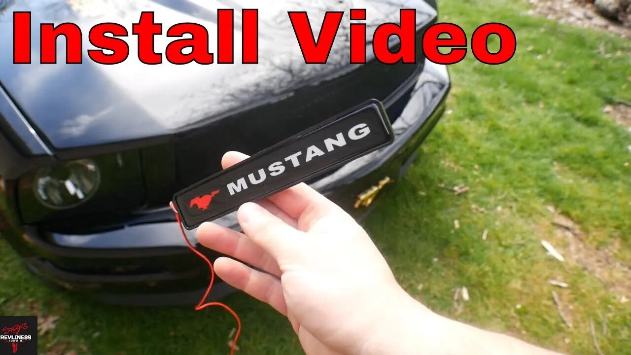 Mustang LED Emblem Installation