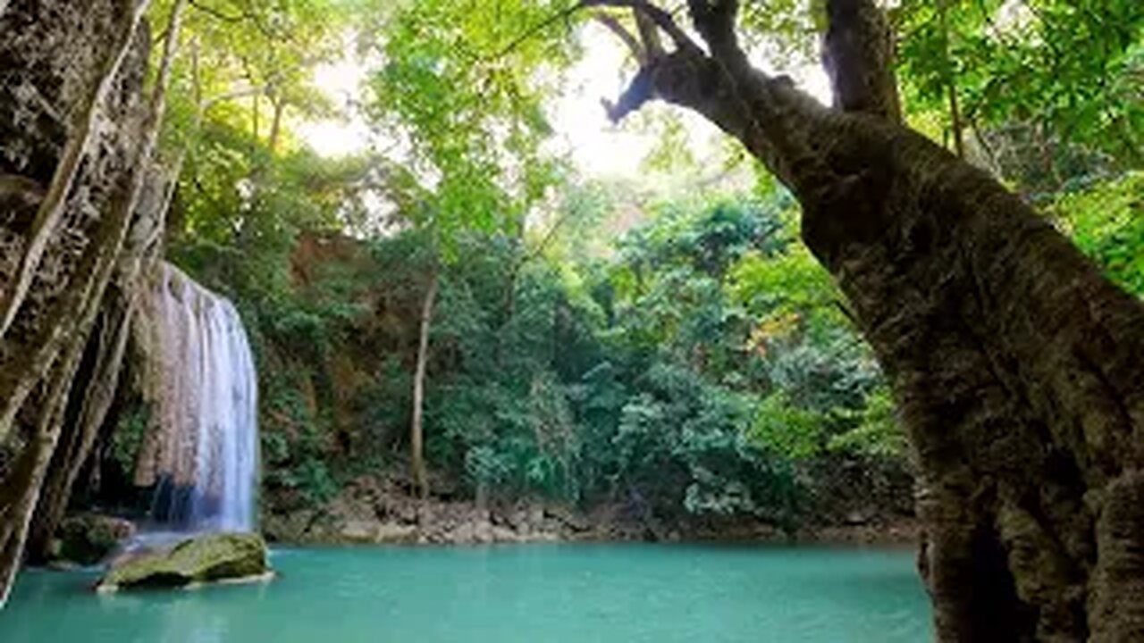 Waterfall and Waves for Deep Relaxation and meditation.