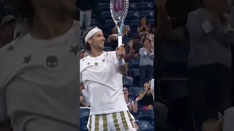 Huge Tennis Outplay by Feliciano Lopez #shorts #sports #pro