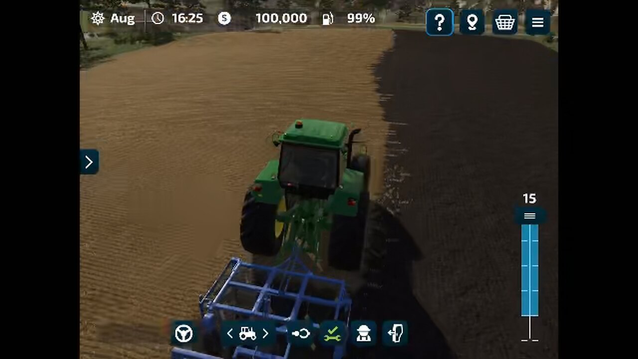 Farming Simulator 23 iOS Timelapse #1 plowing