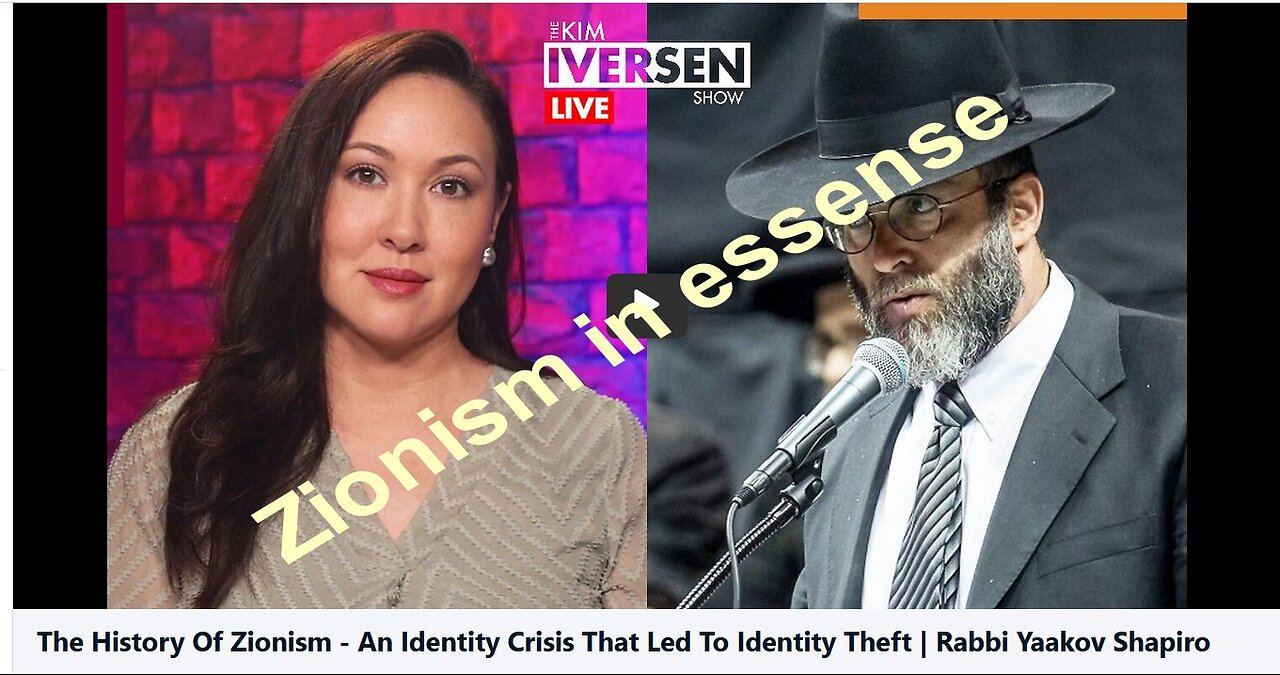 The History Of Zionism - An Identity Crisis That Led To Identity Theft