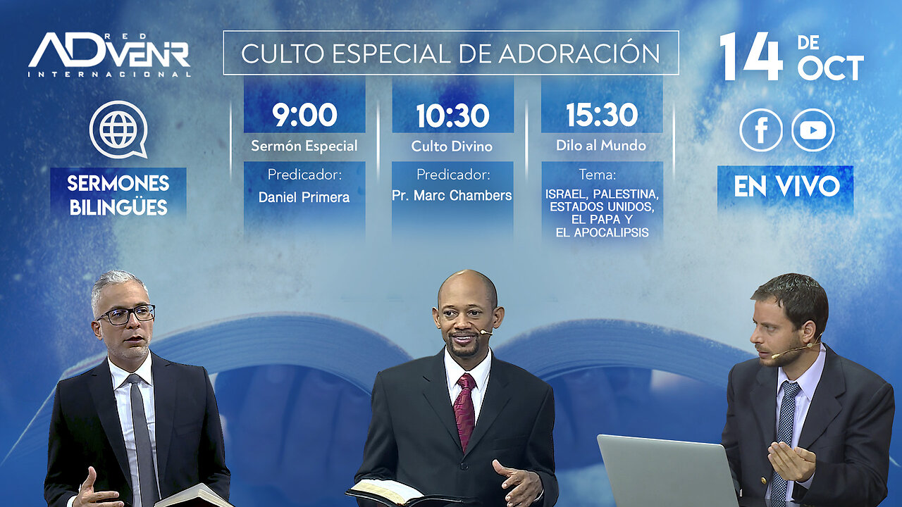 Culto Sábado Especial 14 Octubre 2023 - Daniel Primera y Pr. Marc Chambers