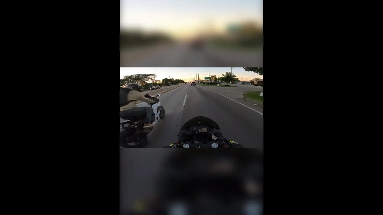 biker made a rookie mistake... 😶😶