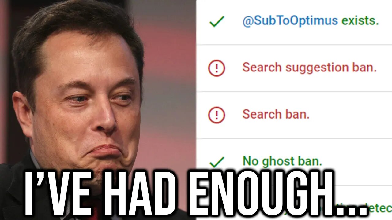 Twitter Is Actively Suppressing Me, And I'm Done...